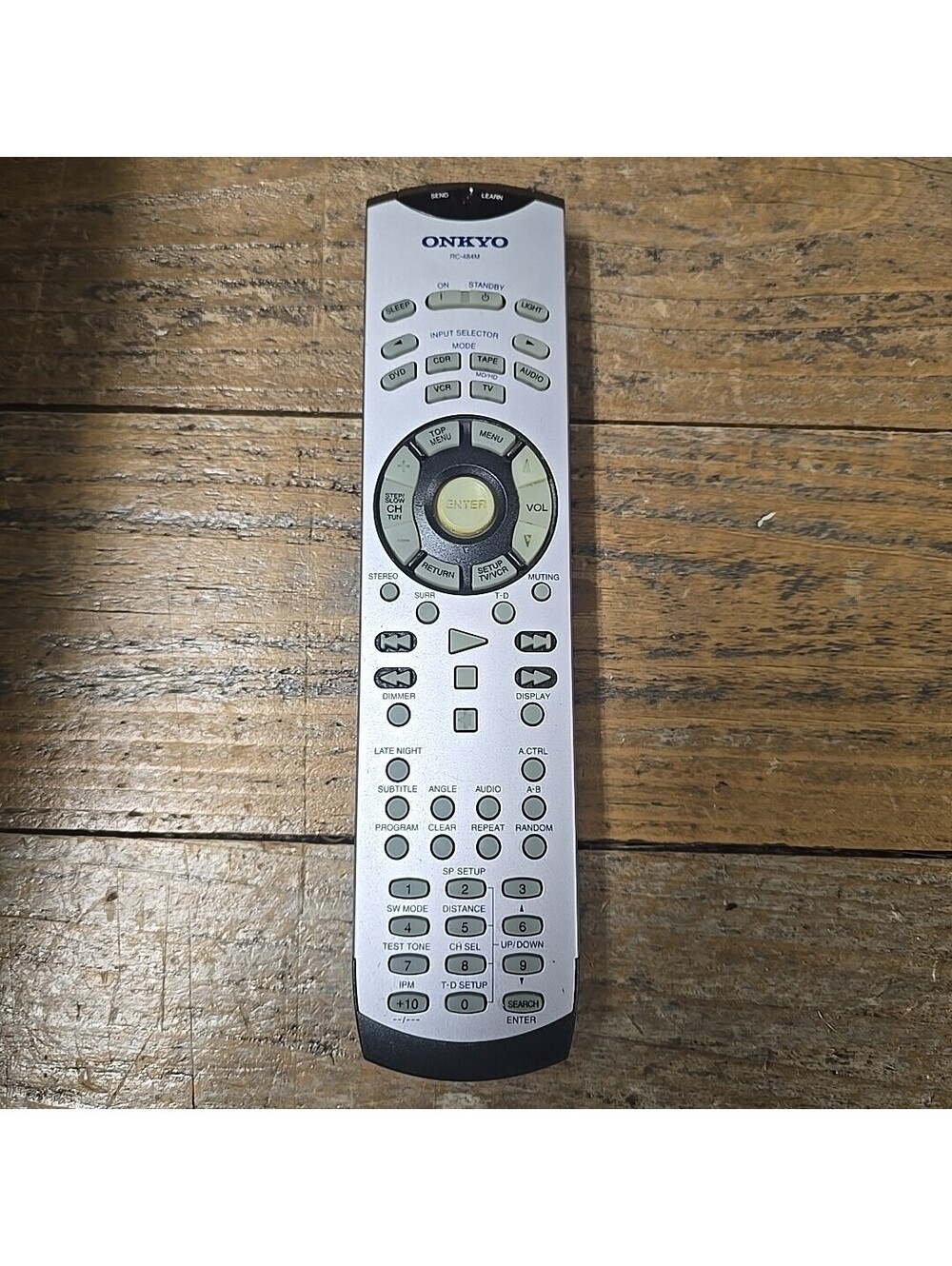 Original ONKYO RC-484M Silver Black Remote Control